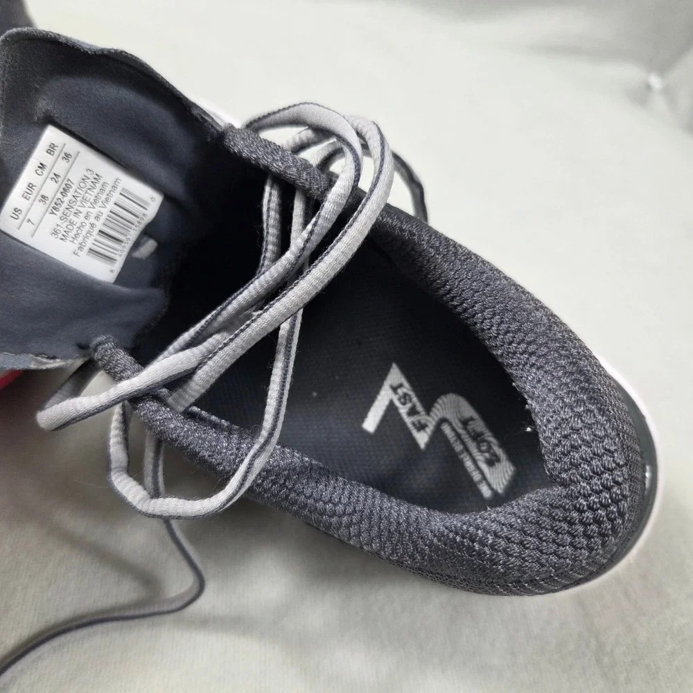 361 Degrees Sensation 3 Womens Running Shoes Grey Pink Y852-0607 US 7
